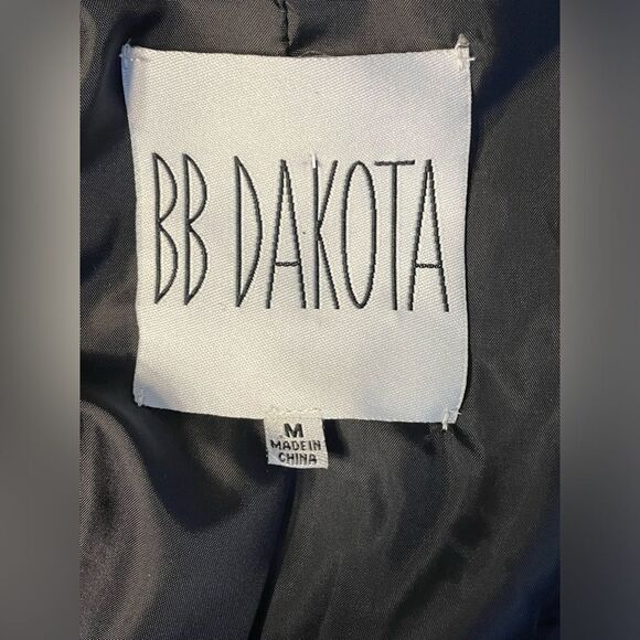 BB DAKOTA Wool Blend Plaid Zip Up Jacket Size M - Picture 4 of 6